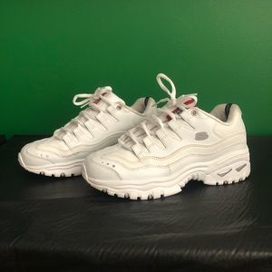 White Skechers Sport Sneakers